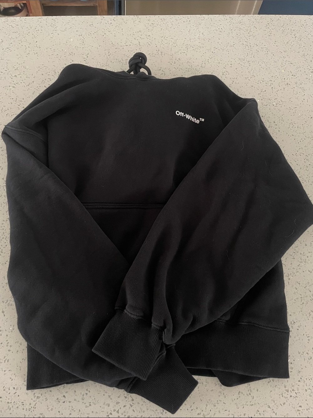 Off-White Black Minimal Logo Pullover